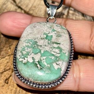 Variscite- Utahlite Pendant 2"